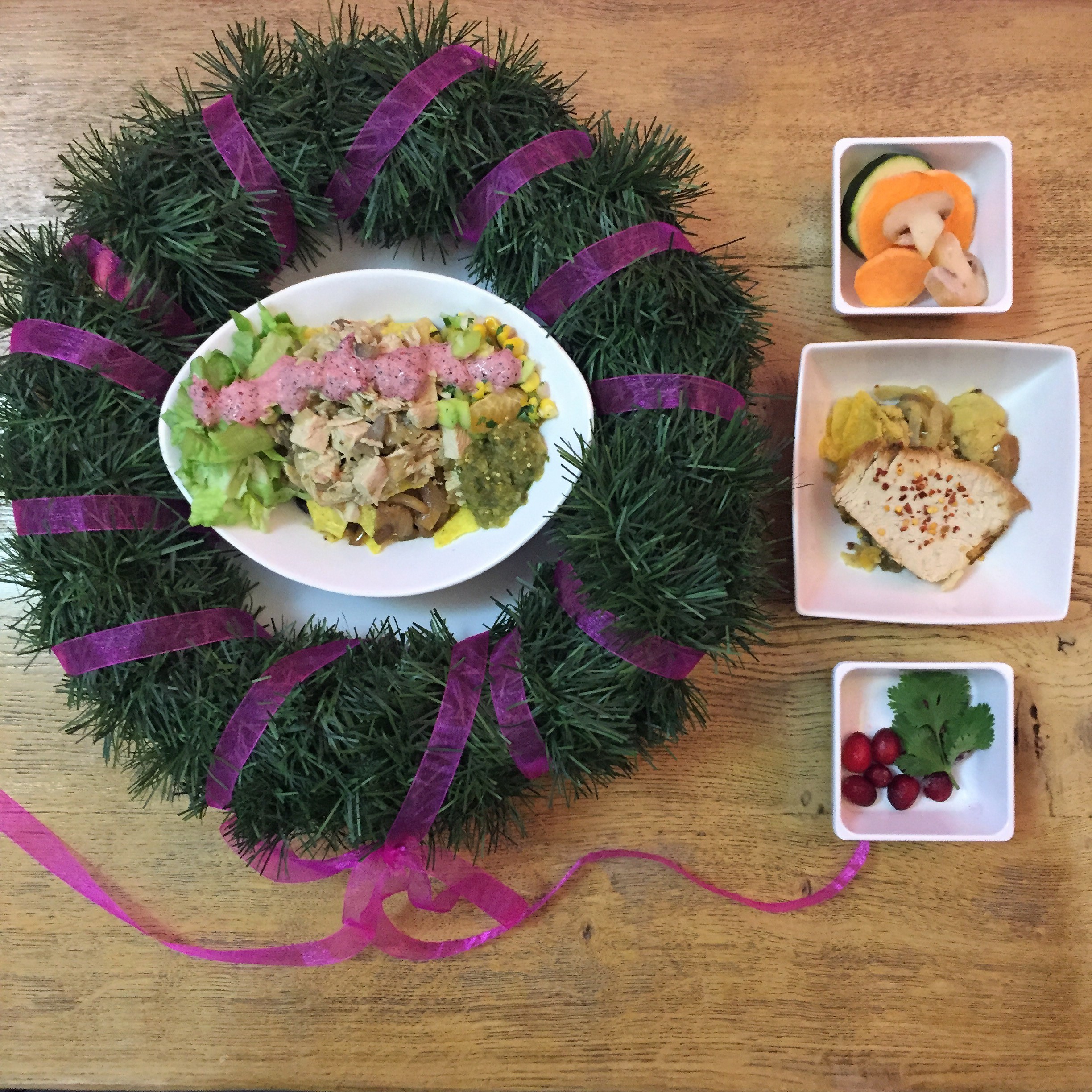 Holiday Spicy Turkey Dinner (bowl or wrap)