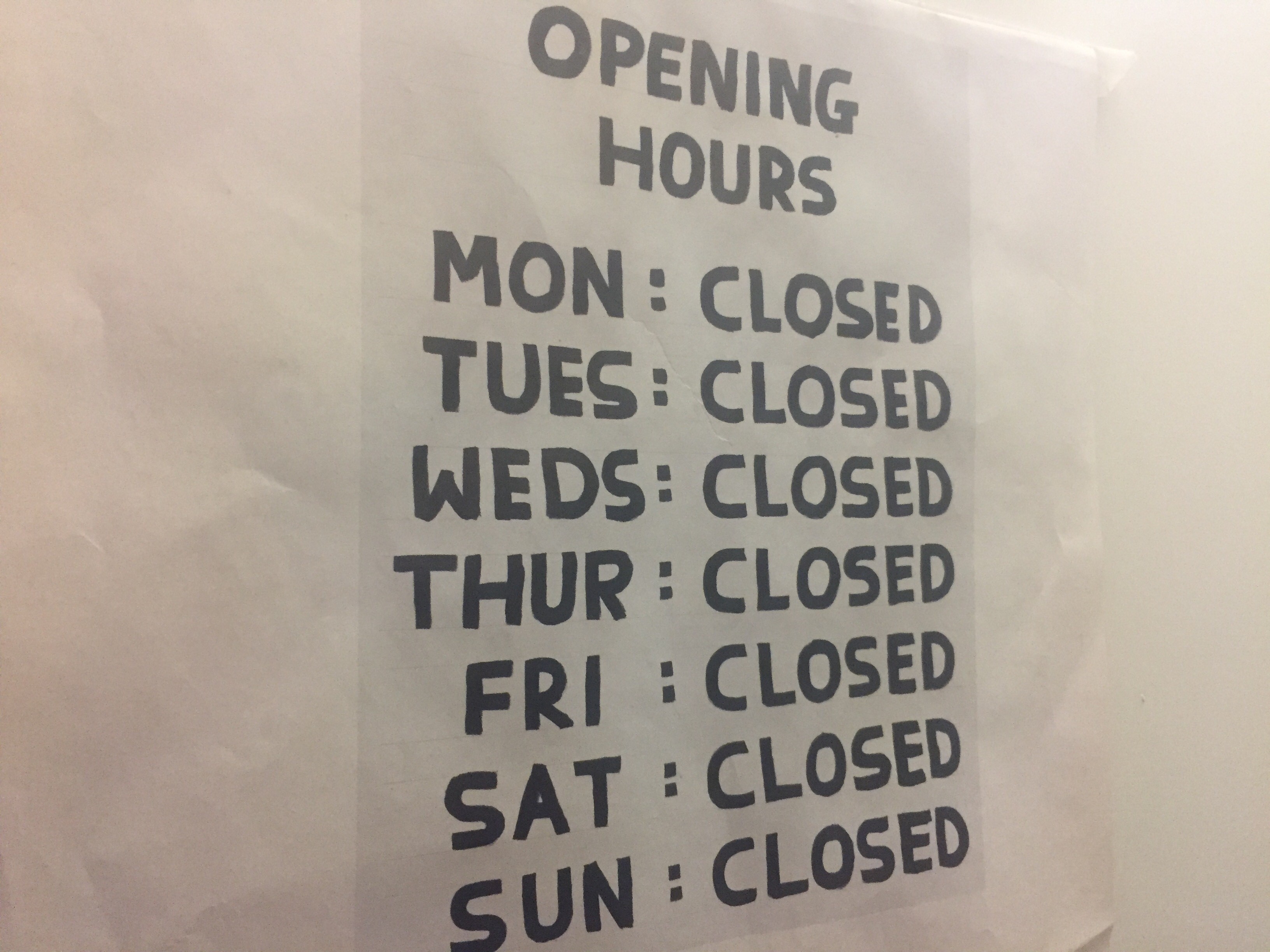 Holiday Period Hours